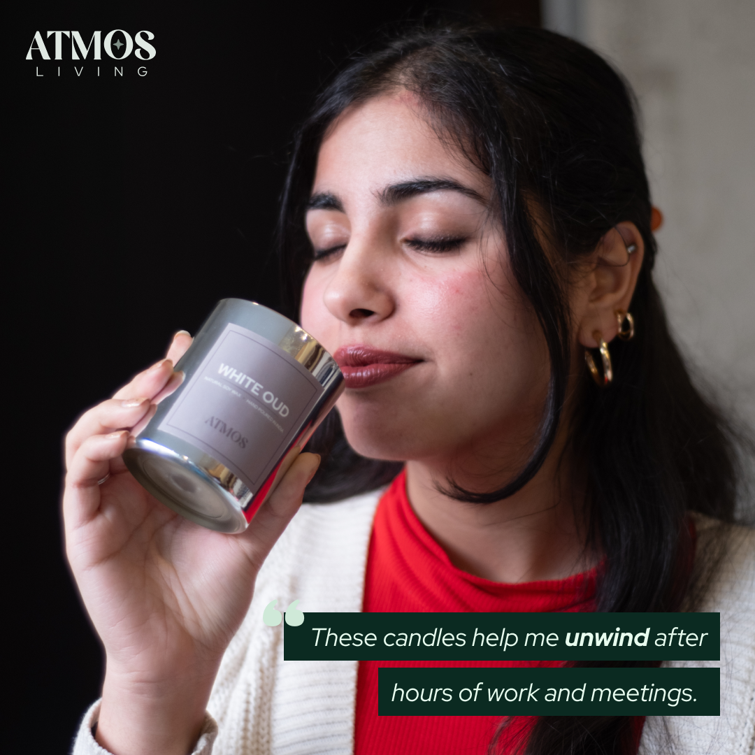 White Oud Scented Candle